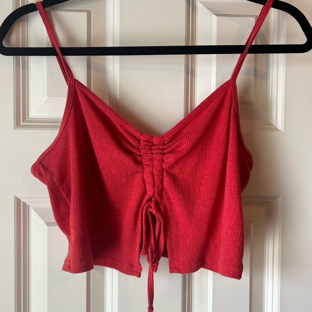 Red Pacsun Crop Tank Top. Size Medium